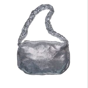 ZARA SPARKLY SHOULDER BAG SILVER | 6374/010